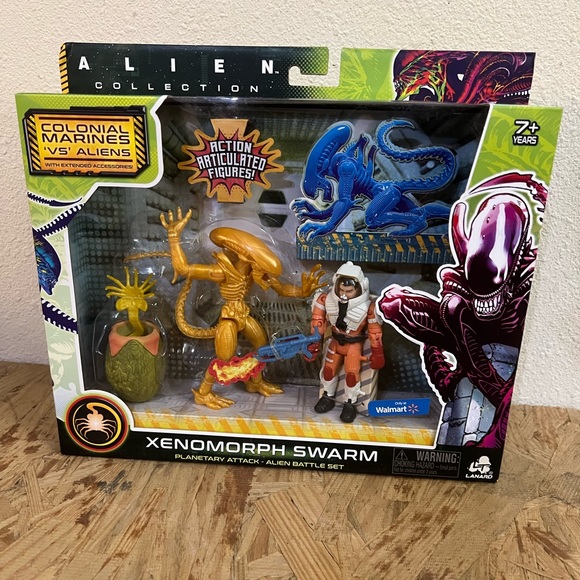 Lanard Toys Alien Collection Xenomorph Orange Swarm Facehugger